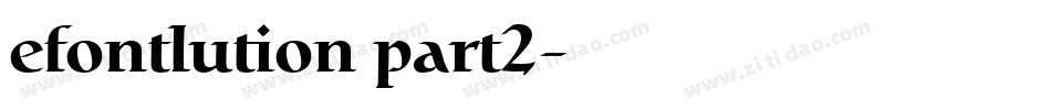efontlution part2字体转换